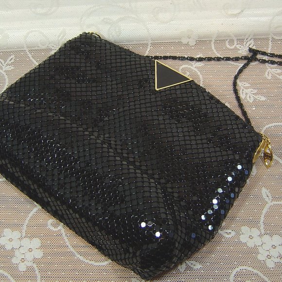 Shimmery black mesh Another Y&S Original evening bag - Picture 1 of 5